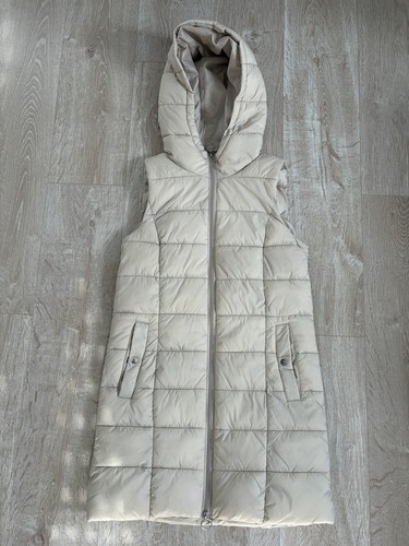 Damen daunenweste beige s - daunenweste,